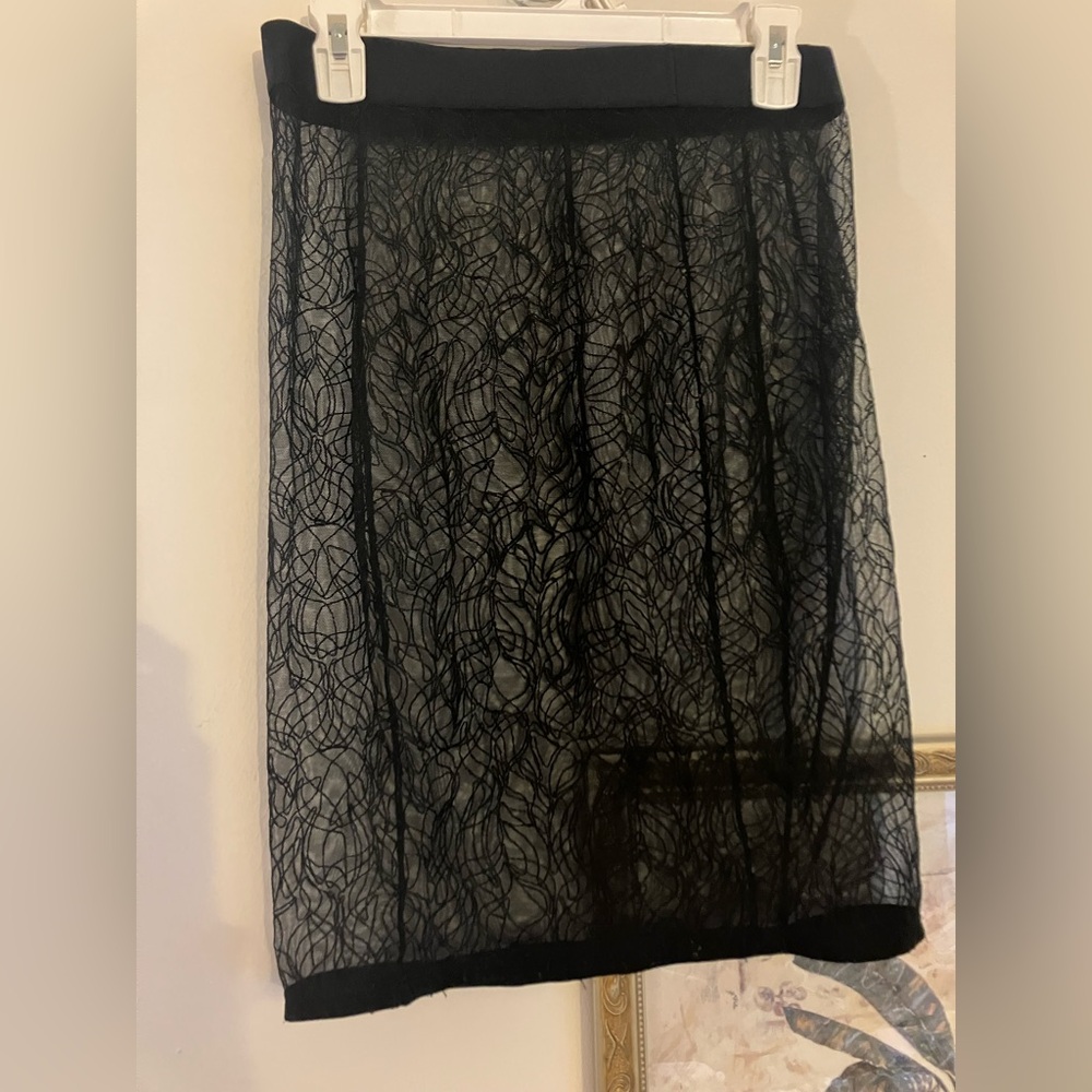Wolford Black Lace Pencil Skirt (needs half slip)